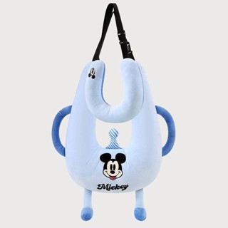 Disney/迪士尼兒童車用抱枕防勒脖多功能睡覺神器靠背墊車內睡枕