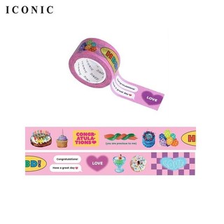 ICONIC 紙膠帶 Collect masking tape 20mm 007 Party【金石堂】