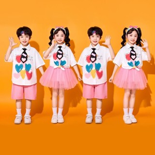 店鋪兒童六一小學生啦啦隊舞蹈表演服畢業幼兒園班服運動會表演服裝5.6