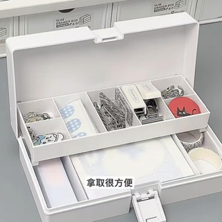 【小紅書同款】高顏值可摺疊收納盒 ins風收納盒 桌面整理盒 學生宿舍桌上收納文具盒 多功能收納
