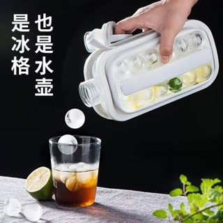 夏季製冰膜具廚房冰球壺製冰神器水壺冰格杯家用球形矽膠儲冰盒冰箱凍冰袋按壓矽膠製冰膜具