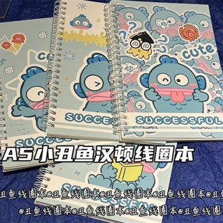 A5線圈小丑魚加厚少女心可愛橫線本子高顏值筆記本學生記事本A5線圈小丑魚加厚少女心可愛橫20250517