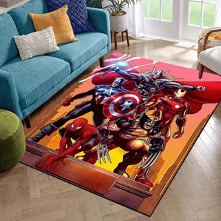 MARVEL 卡通動漫超級英雄地毯漫威兒童房裝飾地墊娛樂遊戲爬行墊