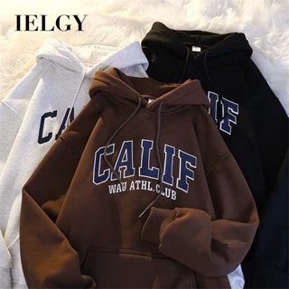 IELGY 秋季新款連帽衫男士連帽韓版寬鬆學生上衣男