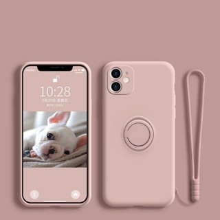 TPU 華為 Nova Y72 Y70 Plus 7 SE 5T 磁性支架液體矽膠帶掛繩手機殼指環支架豪華軟殼保護套