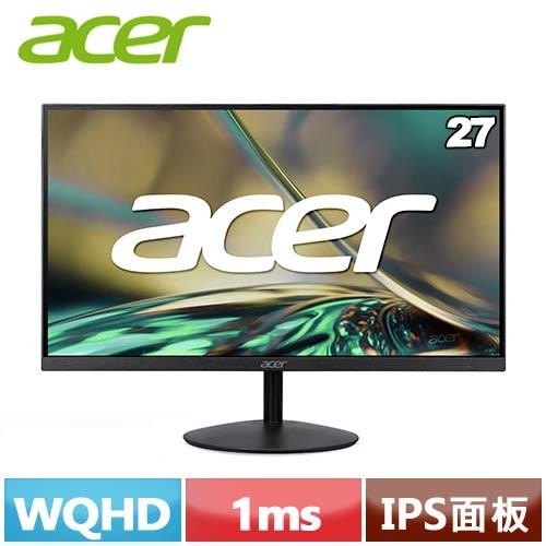 ACER宏碁 27型 SA272U G0W 2K 超薄護眼螢幕 (白)