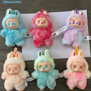 BACK2LIFE Labubu V3 娃娃公仔,收藏品 Pop Mart Labubu V3 毛絨鑰匙扣,彩色 Lab