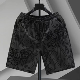TopMan 海灘褲男 植絨短褲 立體字母美人休閒短褲 男生短褲
