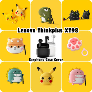LENOVO 【現貨】適用於聯想 Thinkplus XT98 Case 外殼軟矽膠耳機套創意卡通