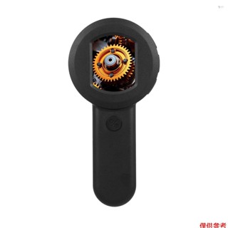 帶 2.0 英寸 IPS 螢幕的數字放大鏡 100X 放大鏡,帶光放大鏡,用於閱讀白色和紫色燈光 Windows 相容