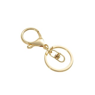 宏雲Hongyun-Ala新品-強保色14K包真金鑰匙扣配件DIY手工環圈鏈包包掛件8字三件套配件