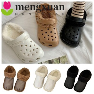 MENGXUAN冬季保暖毛絨鞋墊,柔軟的加厚孔鞋內襯,保持溫暖豪華的可拆卸拖鞋毛絨鞋墊沙灘鞋