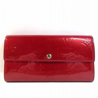 LOUIS VUITTON 路易威登 錢包 老花Monogram Vernis Sarah 長夾 日本直送 二手