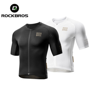 ROCKBROS 自行車騎行服 Powerband 夏季男士舒適透氣速乾時尚短袖高彈山地公路自行車裝備