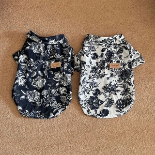 寵物衣服 中小幼犬雪納瑞比格犬 雅痞帥氣男友風潮印花襯衫 狗狗服裝