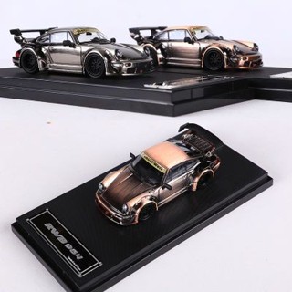 Star Model 1:64 保時捷RWB964 GT尾翼模擬合金汽車模型收藏