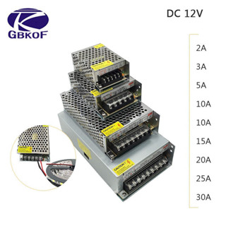 【時尚】Gbkof直流12V LED燈條䮠動電源適配器1A 2A 3A 5A 10A 15A 20A開關電源AC1 ❤