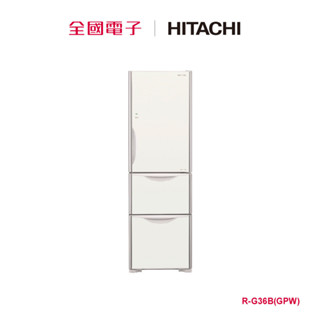 日立331L三門琉璃泰製變頻冰箱白 R-G36B(GPW) 【全國電子】