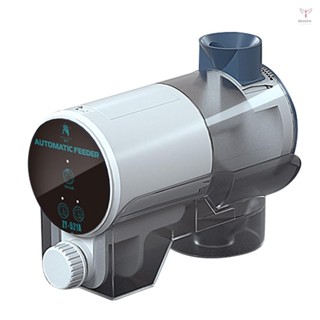 帶定時器的自動餵魚器電動魚食分配器支援水族箱或魚缸的自動/手動模式