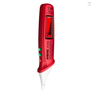 Aneng VC1018 非接觸式液晶數字電壓測試儀 12V-1000V 多功能筆測試儀交流電壓檢測器電連續性電池測試筆