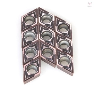 Toyutw)10pcs/box DCMT070204 Vp15tf DCMT21.51 硬質合金刀片 CNC 車床刀片