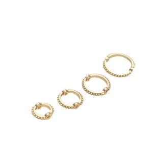 宏雲Hongyun-Ala新品-保色14k銅包真金雙孔花邊圓環套珠圈手工diy串水晶珍珠包珠環配件