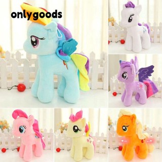 ONLYY 25CM 獨角獸玩具彩虹馬高品質卡通動漫填充娃娃