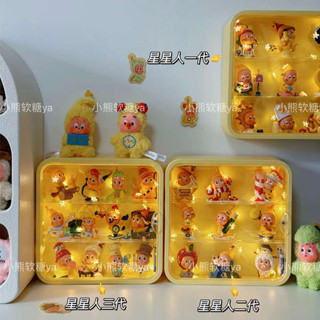展示櫃 展示盒 泡泡瑪特星星人系列盲盒展示架掛墻手辦防塵櫃子小擺件收納盒桌面