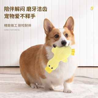 加大寵物毛絨玩具 模擬發聲 鴨子 狗狗玩具 大號磨牙 潔齒玩具