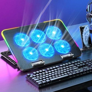 ICE COOREL 散熱墊筆記本電腦遊戲散熱風扇 6 風扇 15.6 英寸 A9