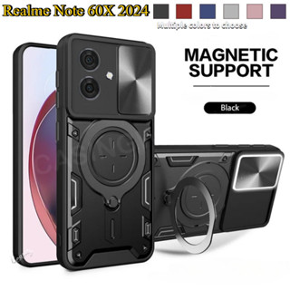Realme Note 60X Note60 C61 N61 4G 5G 2024 Armor Ring 支架支架滑窗手