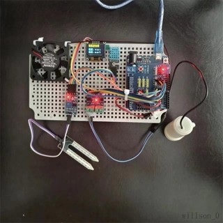 【臺灣出貨】Arduino diy智慧澆花器 溫濕度檢測學生課程設計競賽作品自動澆水