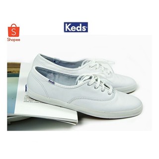 Keds(送兩雙襪子)經典女鞋真皮皮鞋小白鞋時尚休閒