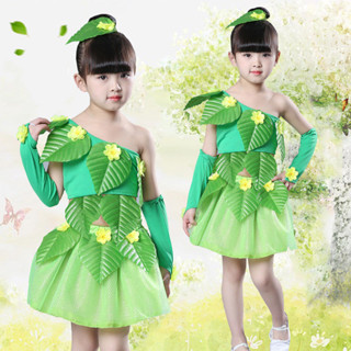 兒童 寶寶 寶貝表演表演禮服啦啦隊兒童節幼兒園六一兒童表演服cosplay角色扮演服裝套裝】新款環保服裝兒童時裝秀表演服