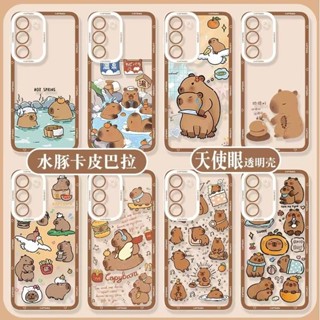 卡通水豚君防摔殼 手機殼 適用Redmi note 14 13 12 11 pro 12S 11S 10 5G 10S