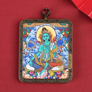 『禪修院』🙏🏻西藏唐卡藥師佛大黑天飾品尼泊爾唐卡吊墜項鍊隨身小唐卡綠度母 最新日期開光 免運