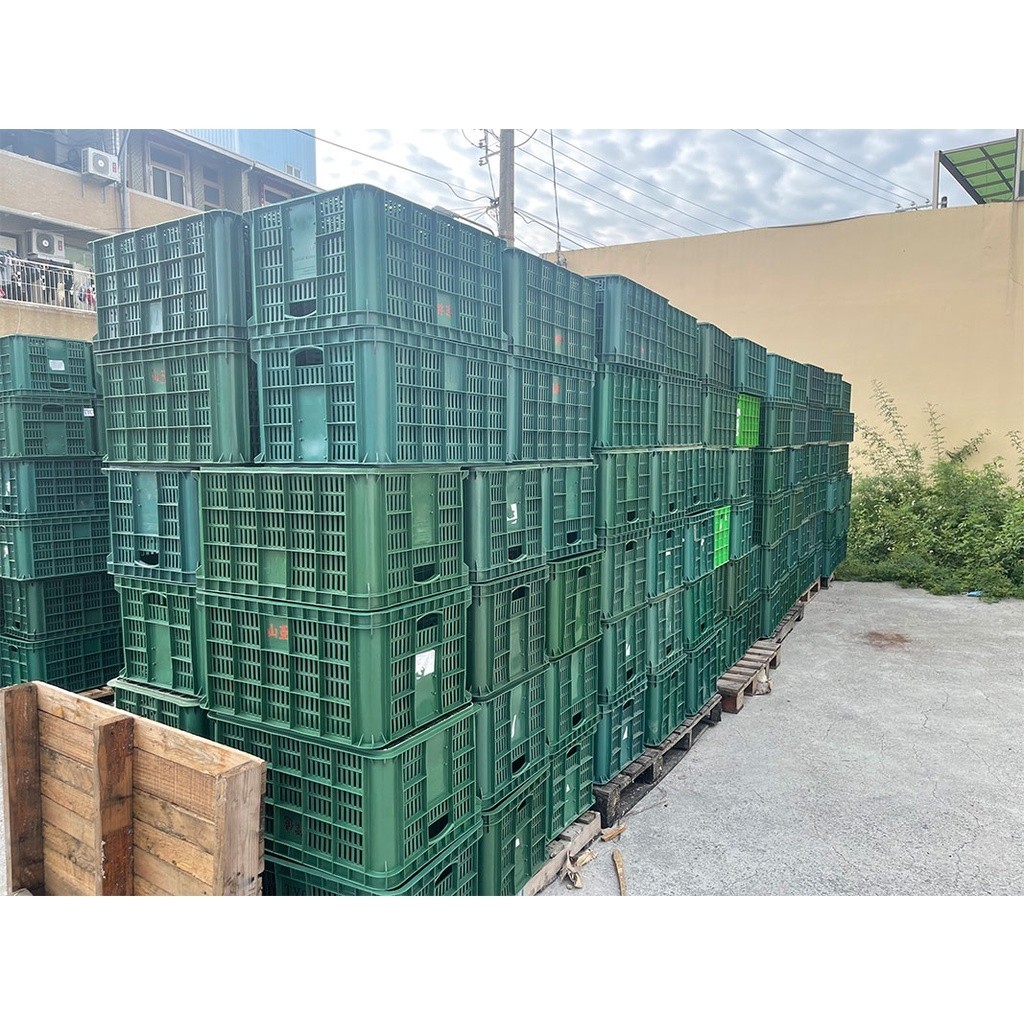 塑膠籃二手 塑膠框二手藍色蘆筍籃搬運籃儲運籃塑膠籃搬運籃工具箱儲運箱收納箱收納籃儲運箱水果籃蘆筍箱百吉籃格籃現貨