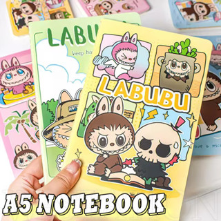 Labubu A5 筆記本 - 卡通、可愛 - 加厚、便攜 - 小記事本 - 備忘錄筆記 - 日記本 - 男孩女孩手冊
