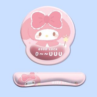 三麗鷗 Kawaii Sanrio Kuromi Cinnamoroll滑鼠墊電腦可愛不規則旋律防滑桌墊電腦鍵盤墊女生禮