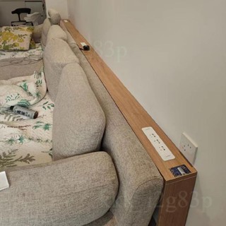 【 客製化 】沙發後置物架 超窄帶插座孔長條櫃桌 電動沙發後頭床尾書架 一體靠墻餐桌 可定製窄長桌 小戶型窄長桌 可客製
