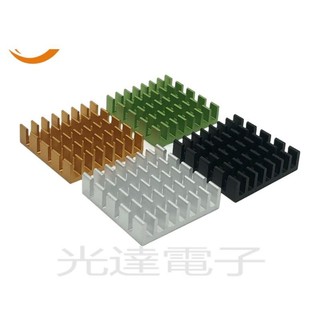 【光達散熱】晶片主機板CPU散熱片22*22*6MM散熱器鋁型材導熱塊