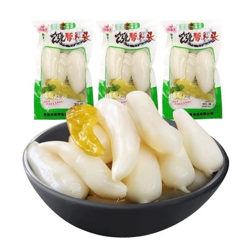 【優品推薦】湘滿天饞蘿蔔頭 泡椒蘿蔔頭 手指蘿蔔 泡椒味 甜辣脆爽 泡菜 醬醃菜零食 解饞小零食 下飯菜
