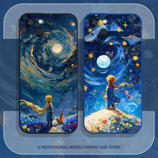 星空油畫矽膠手機殼適用於iPhone 12 13 Mini 14 Plus iPhone 15 16 Pro Max 1