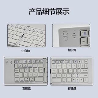 ⚡臺灣現貨⚡無線藍芽摺疊鍵盤iPad平板電腦手機筆記本超薄辦公家用可充電通用