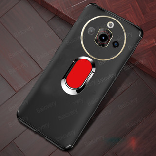 ZTE NUBIA 中興努比亞福克斯 Pro 5G 手機殼 6.72 英寸矽膠軟後蓋磁性手機支架指環支架外殼外殼