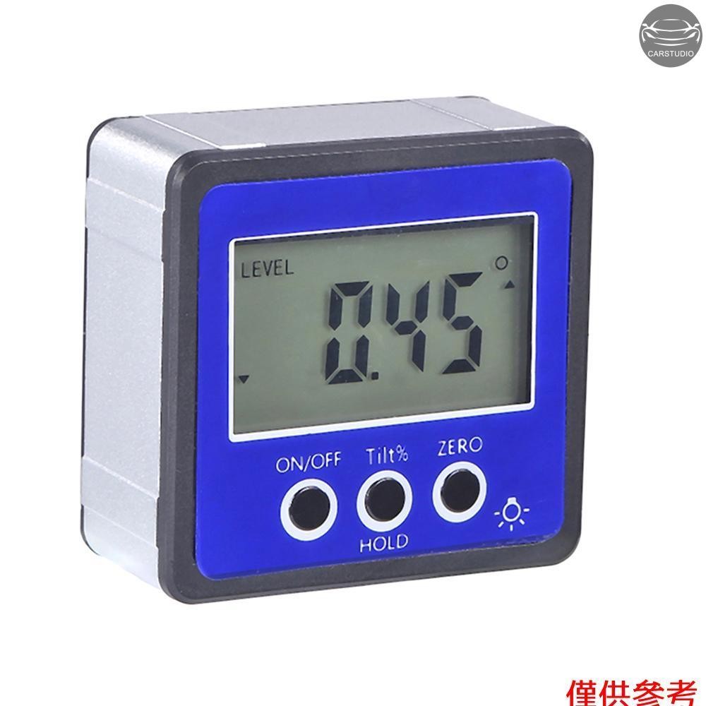 水平角度計數字量角器傾角計電子水平儀磁性底座測量工具藍色