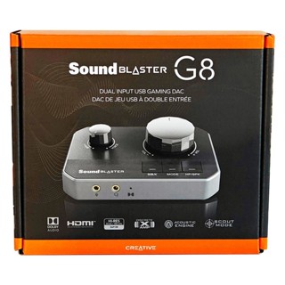 Creative Sound Blaster G8 高解析度 雙USB-C輸入 遊戲USB DAC和放大器(平行進口)