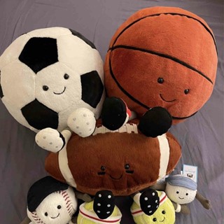 現貨 足球 籃球公仔 籃球娃娃 Jellycat 創意 兒童 生日禮物 毛絨玩偶