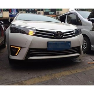 【廠價直銷】14-16款 11代目 豐田 ALTIS 日行燈 LED霧燈改裝 ALTIS專用日行燈 免破線