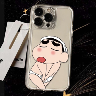 搞怪 卡通 趣味 害羞男孩 手機殼 透明 適用iPhone 16Pro 15Plus 8Plus 14ProMax 13